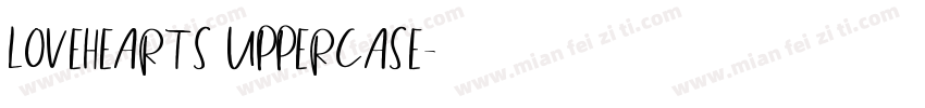 LOVEHEARTS UPPERCASE字体转换